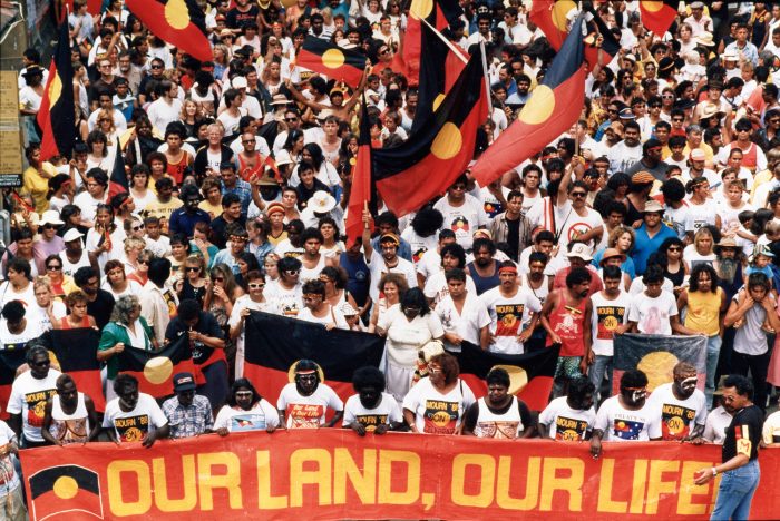 Australia_Aboriginal protest 1988 our land our life_klinkhamerphoto