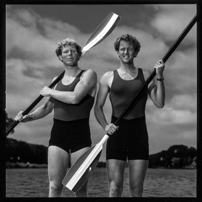 Ronald Florijn en Nico Rienks_Dutch Olympic rowing champignons 1988