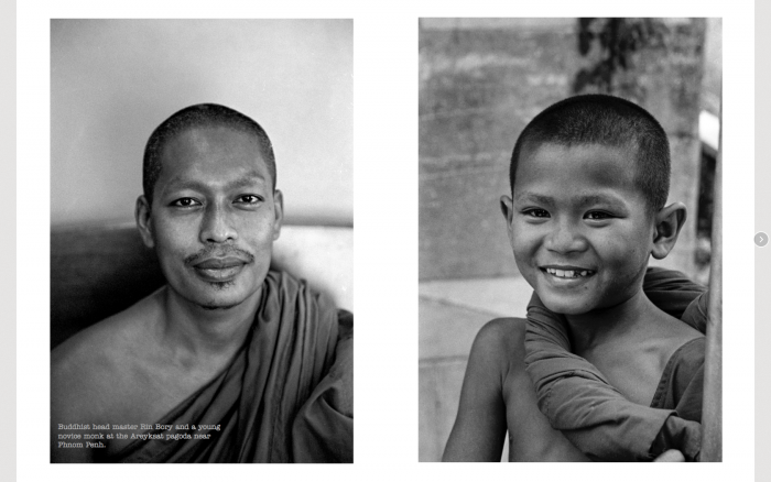 Cambodian buddhist monks portraits